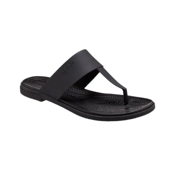 כפכפי קרוקס לנשים Crocs Tulum flip Black/Black W 206752-060