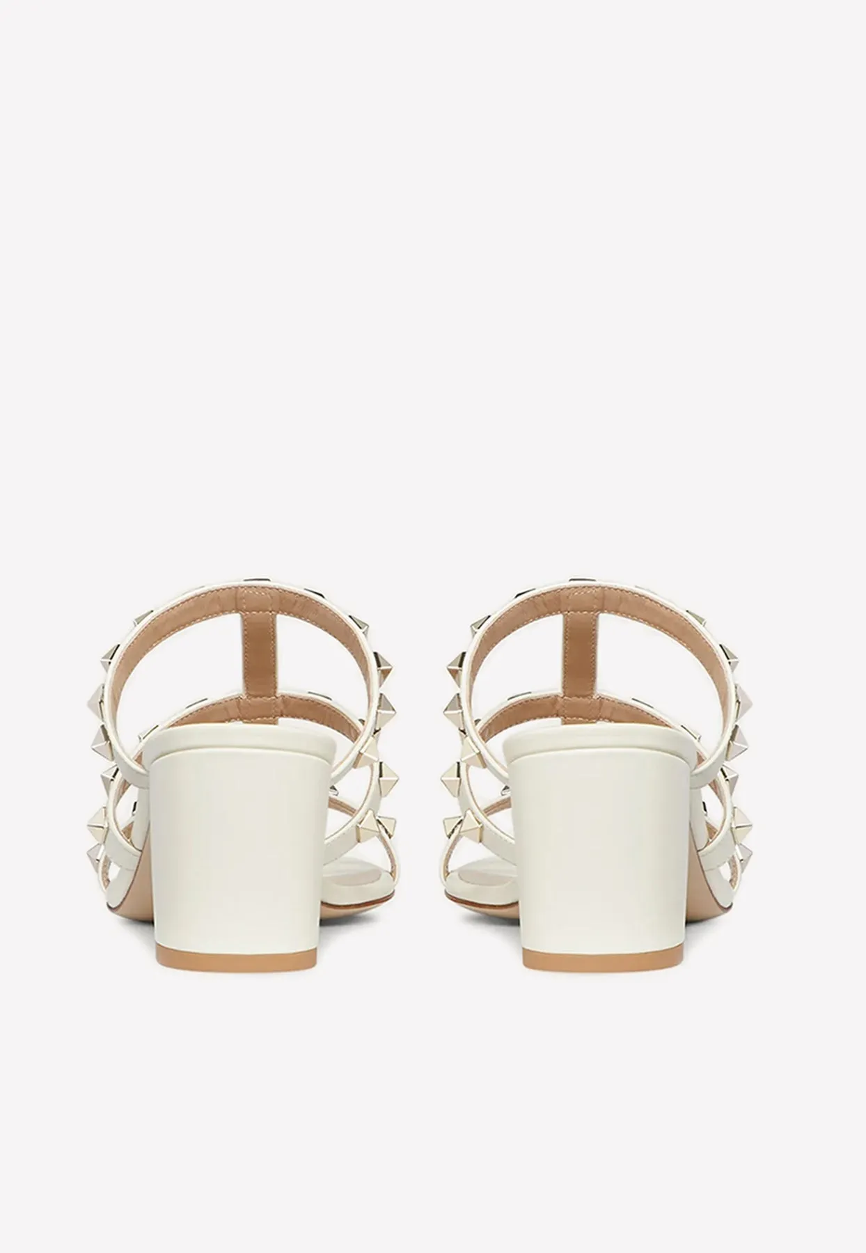 60 Rockstud Leather Mules