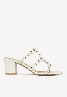60 Rockstud Leather Mules