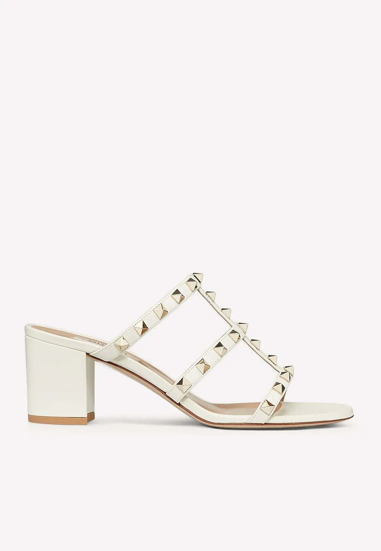 60 Rockstud Leather Mules