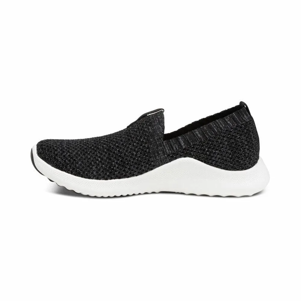 Aetrex Women's Angie Slip Ons- Black