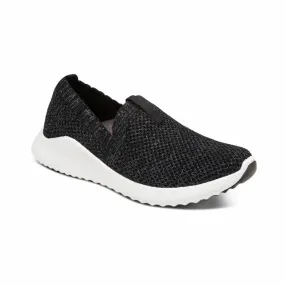 Aetrex Women's Angie Slip Ons- Black
