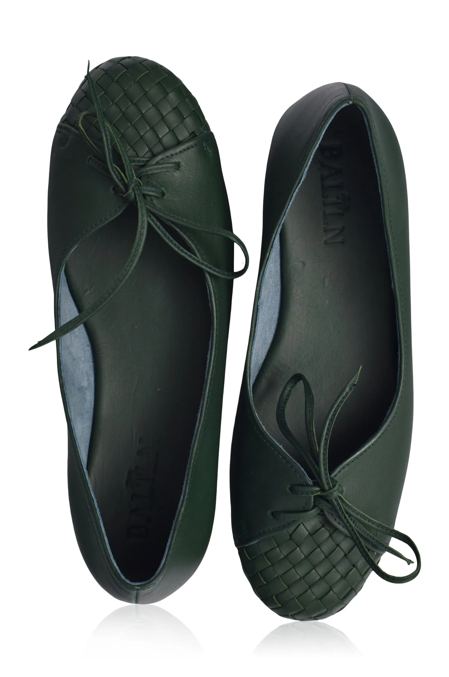 Alexandra Woven Leather Flats