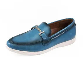 Amali Cahill Turquoise Elegance Loafers Men’s Vegan Leather