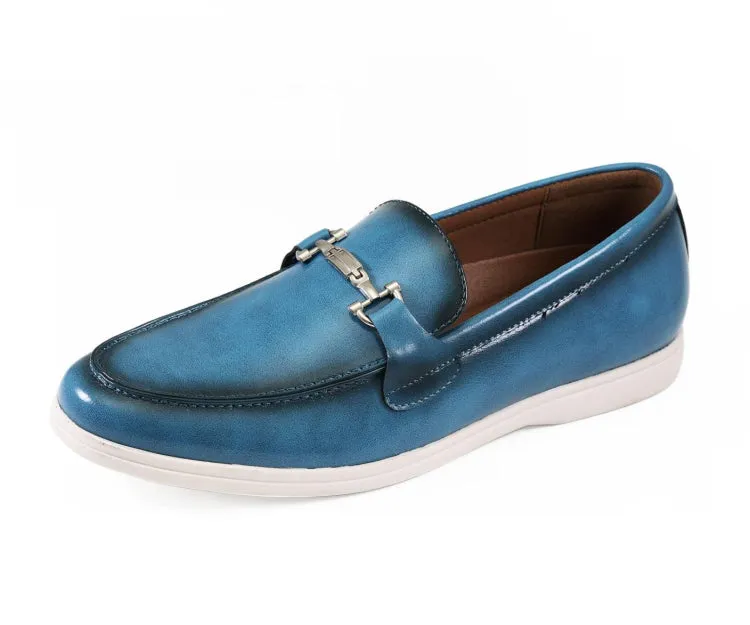 Amali Cahill Turquoise Elegance Loafers Men’s Vegan Leather