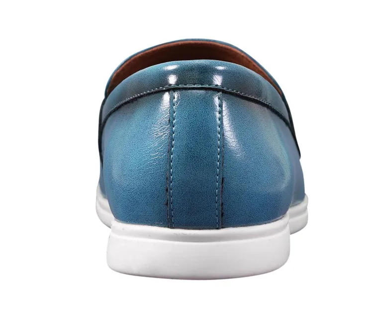 Amali Cahill Turquoise Elegance Loafers Men’s Vegan Leather