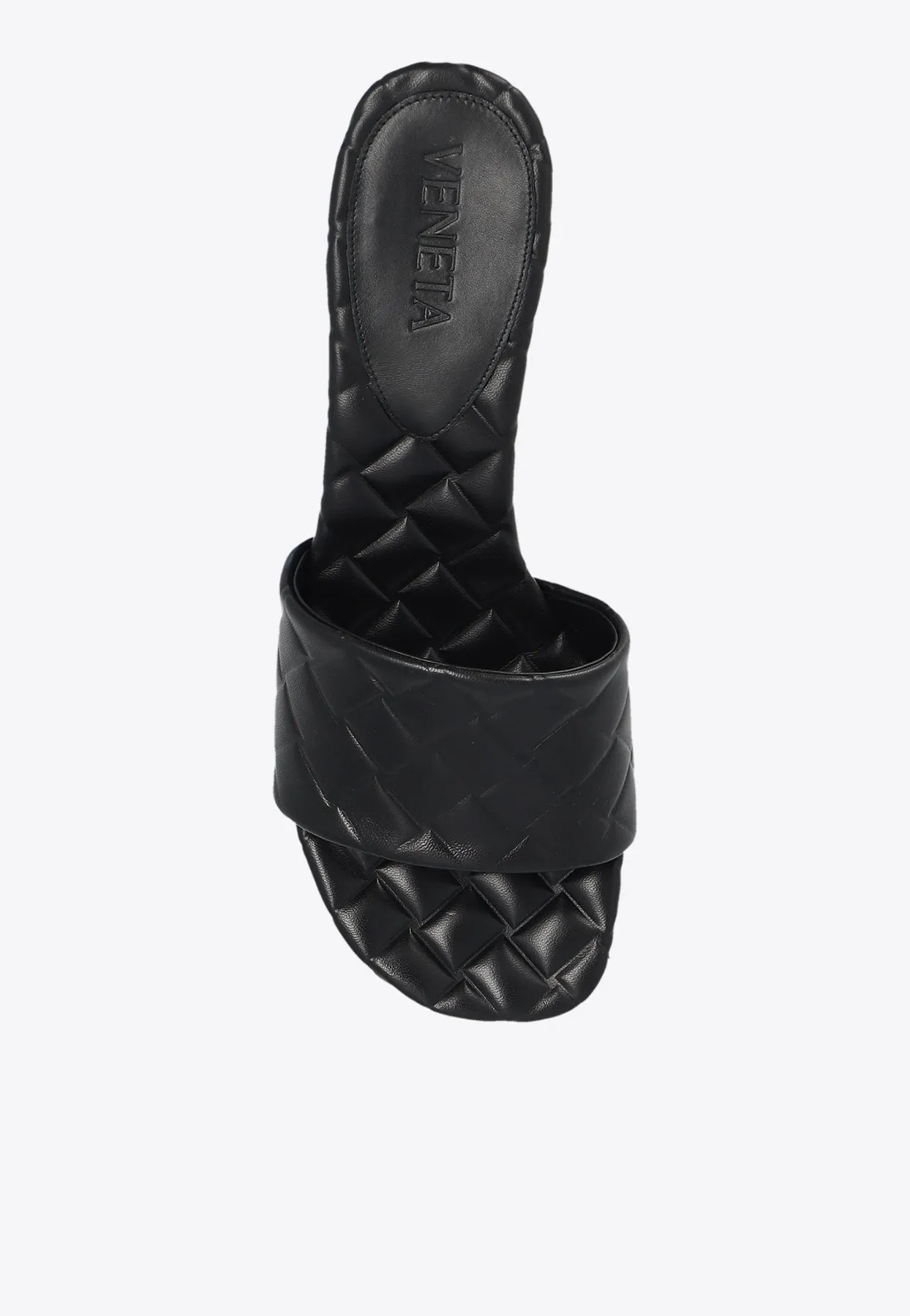 Amy 45 Intrecciato Leather Mules