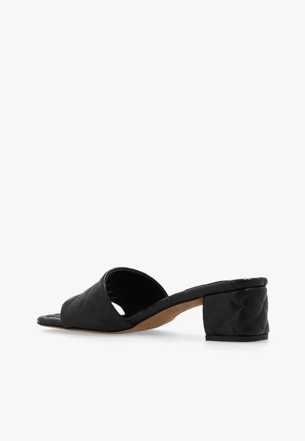 Amy 45 Intrecciato Leather Mules
