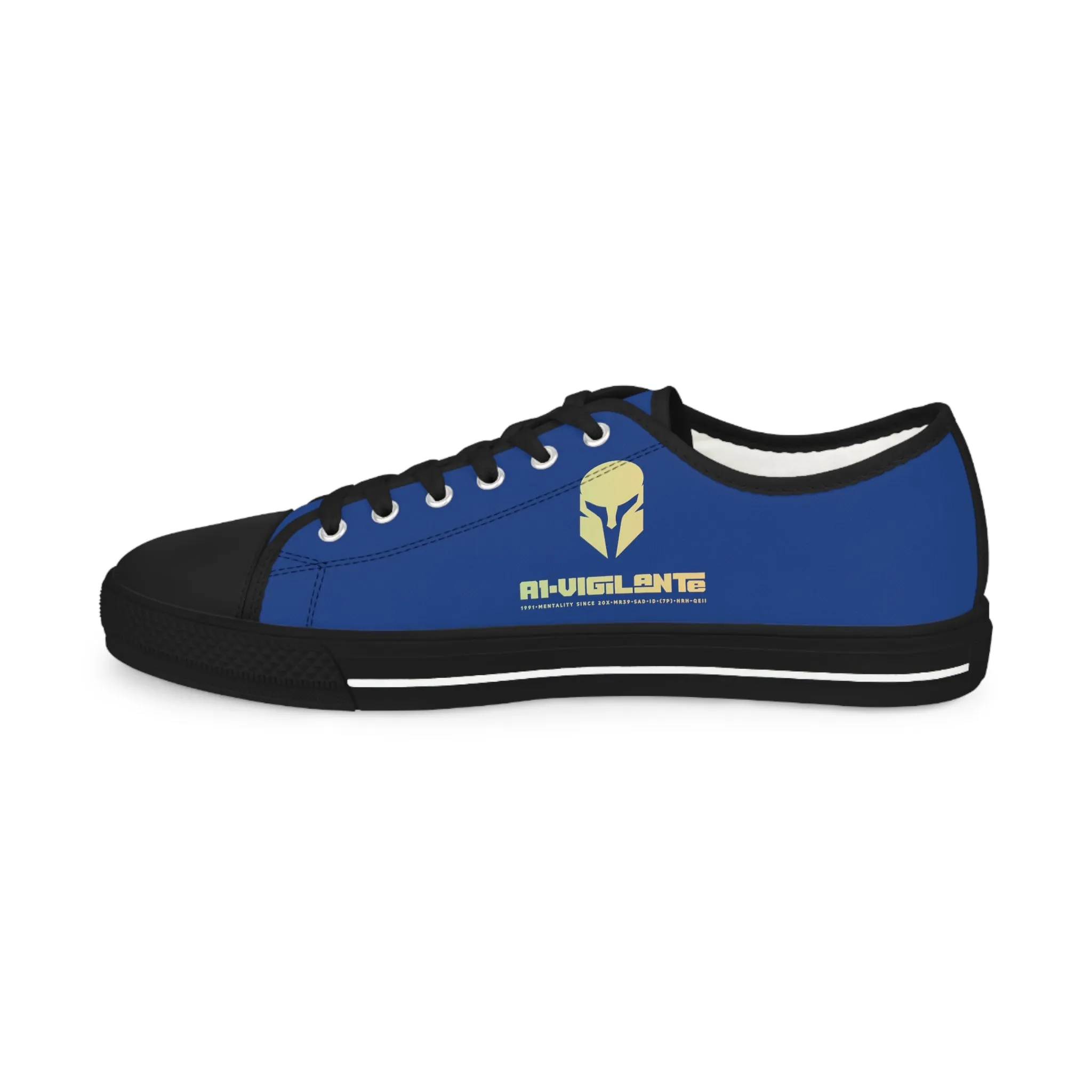 Blue  A1-Vigilante  Men's Low Top Sneakers