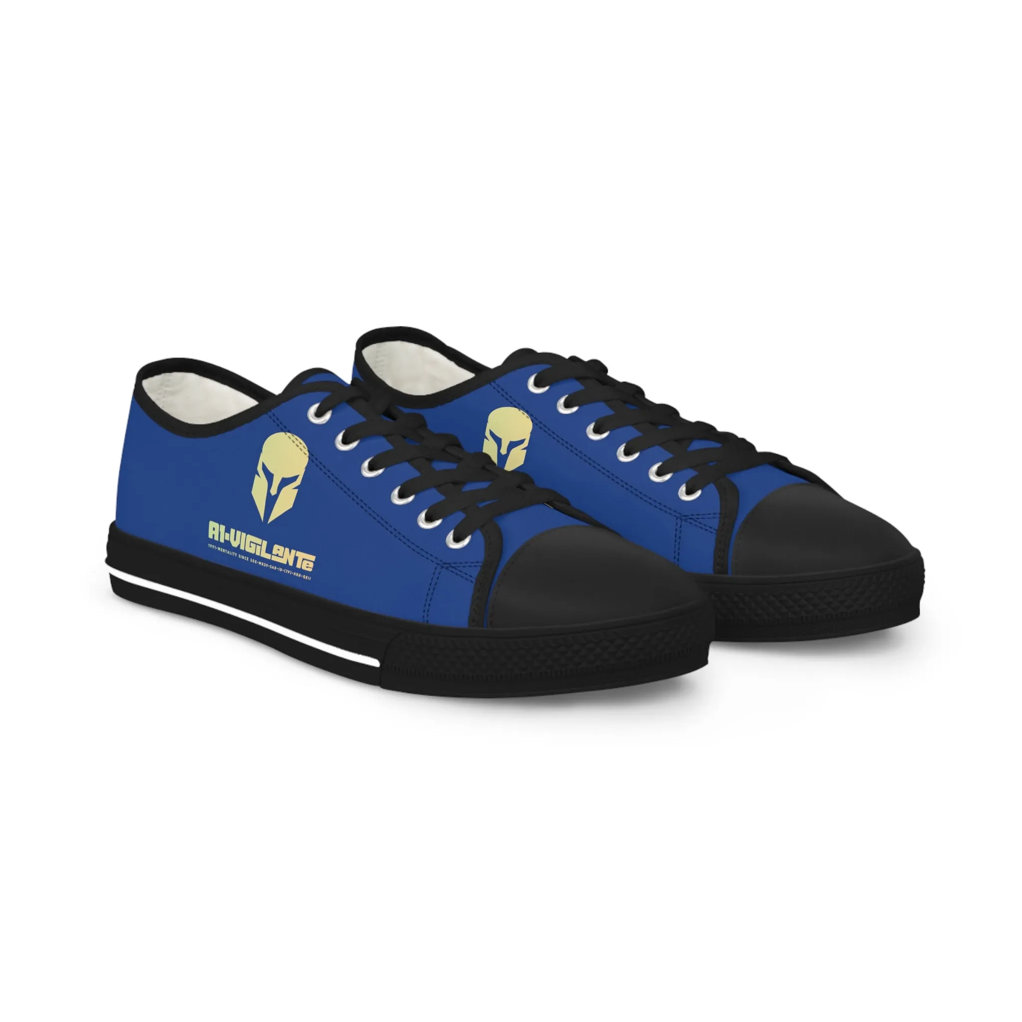 Blue  A1-Vigilante  Men's Low Top Sneakers