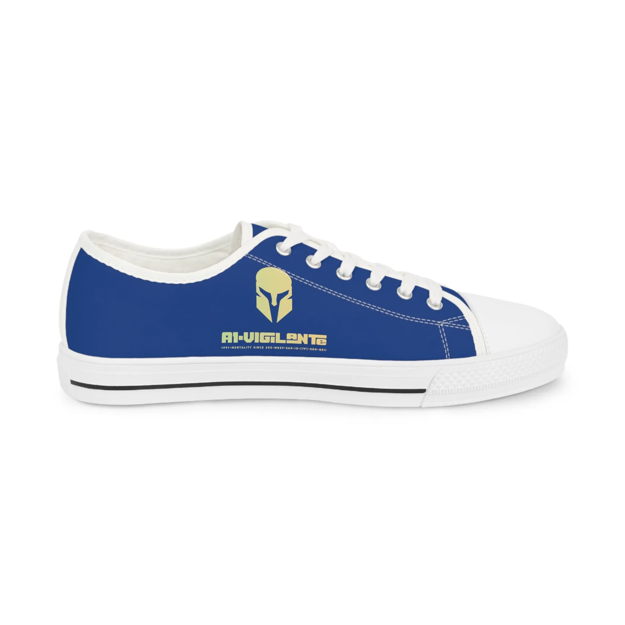 Blue  A1-Vigilante  Men's Low Top Sneakers