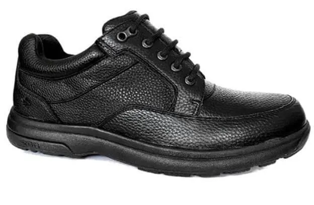 Cambrian Men's Ventura Leather Walking Shoes- Black