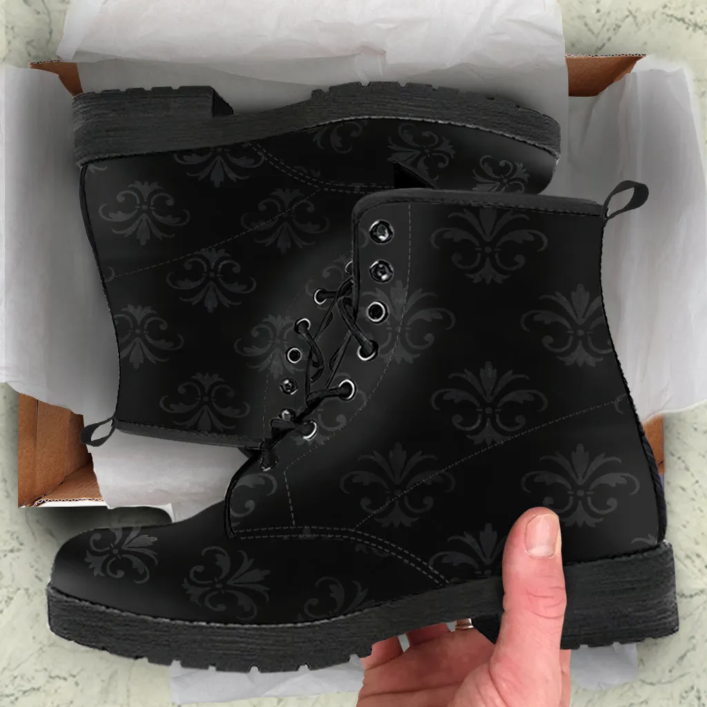 Combat Boots - Classic Pattern #117 | Unisex Boots, Custom Shoes, Hippie Boots, Lace Up Boots, 90s Boots, Women's Boots, Boots Men