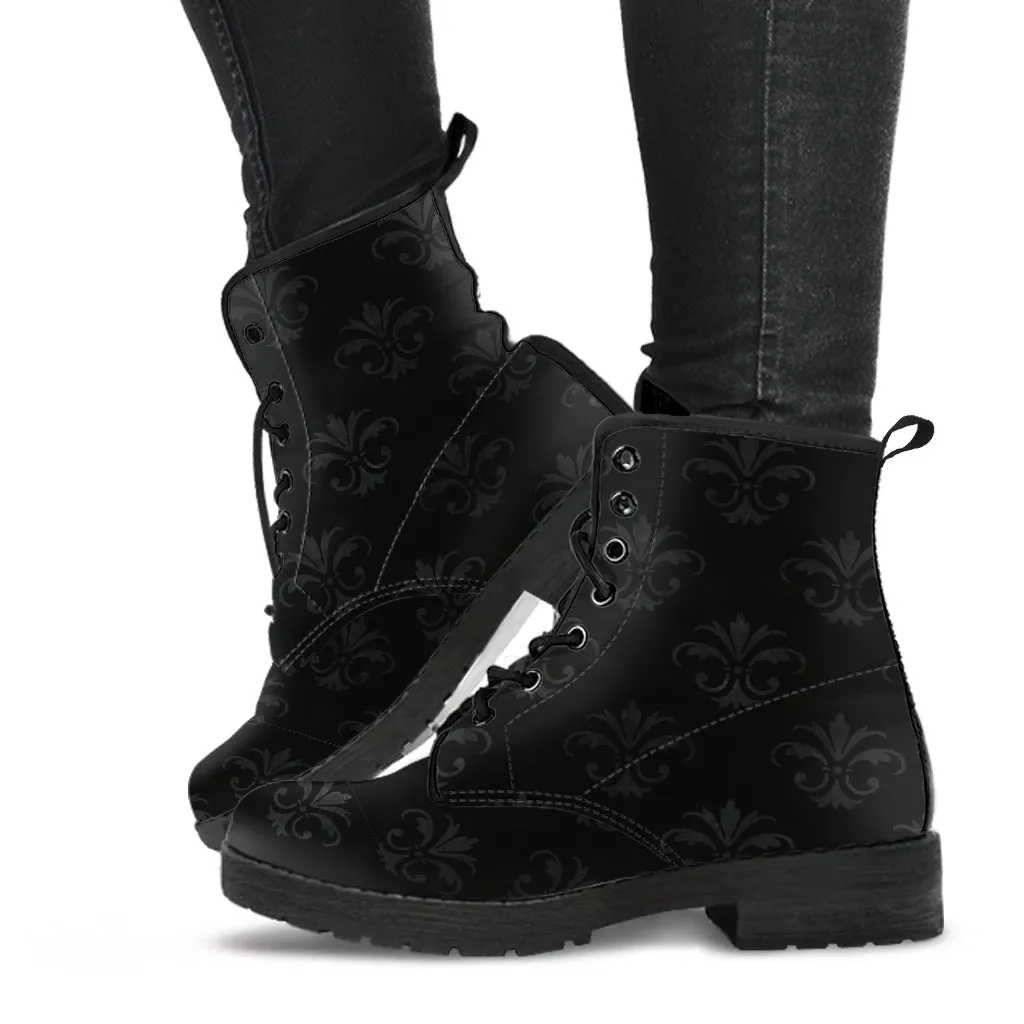 Combat Boots - Classic Pattern #117 | Unisex Boots, Custom Shoes, Hippie Boots, Lace Up Boots, 90s Boots, Women's Boots, Boots Men