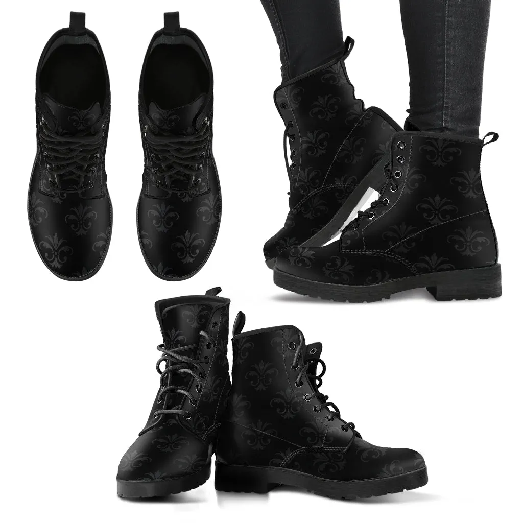 Combat Boots - Classic Pattern #117 | Unisex Boots, Custom Shoes, Hippie Boots, Lace Up Boots, 90s Boots, Women's Boots, Boots Men