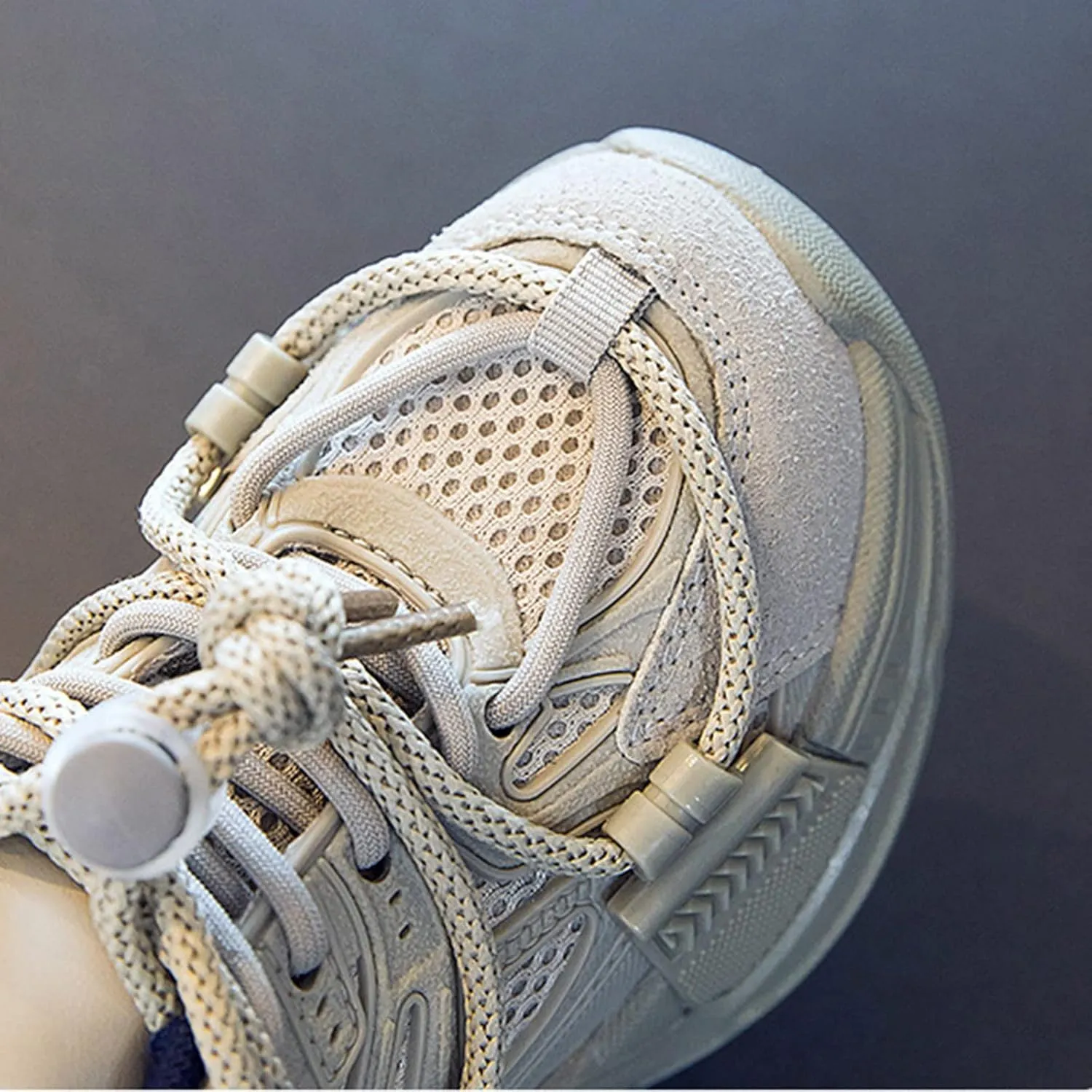 Fashion Children Summer Sports Shoes Thick Soles Non Slip Breathable Running Shoes Adjustable Creative Shoes