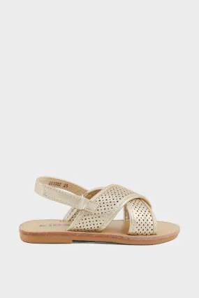Girls Casual Sandal GQ1002-Dull Gold