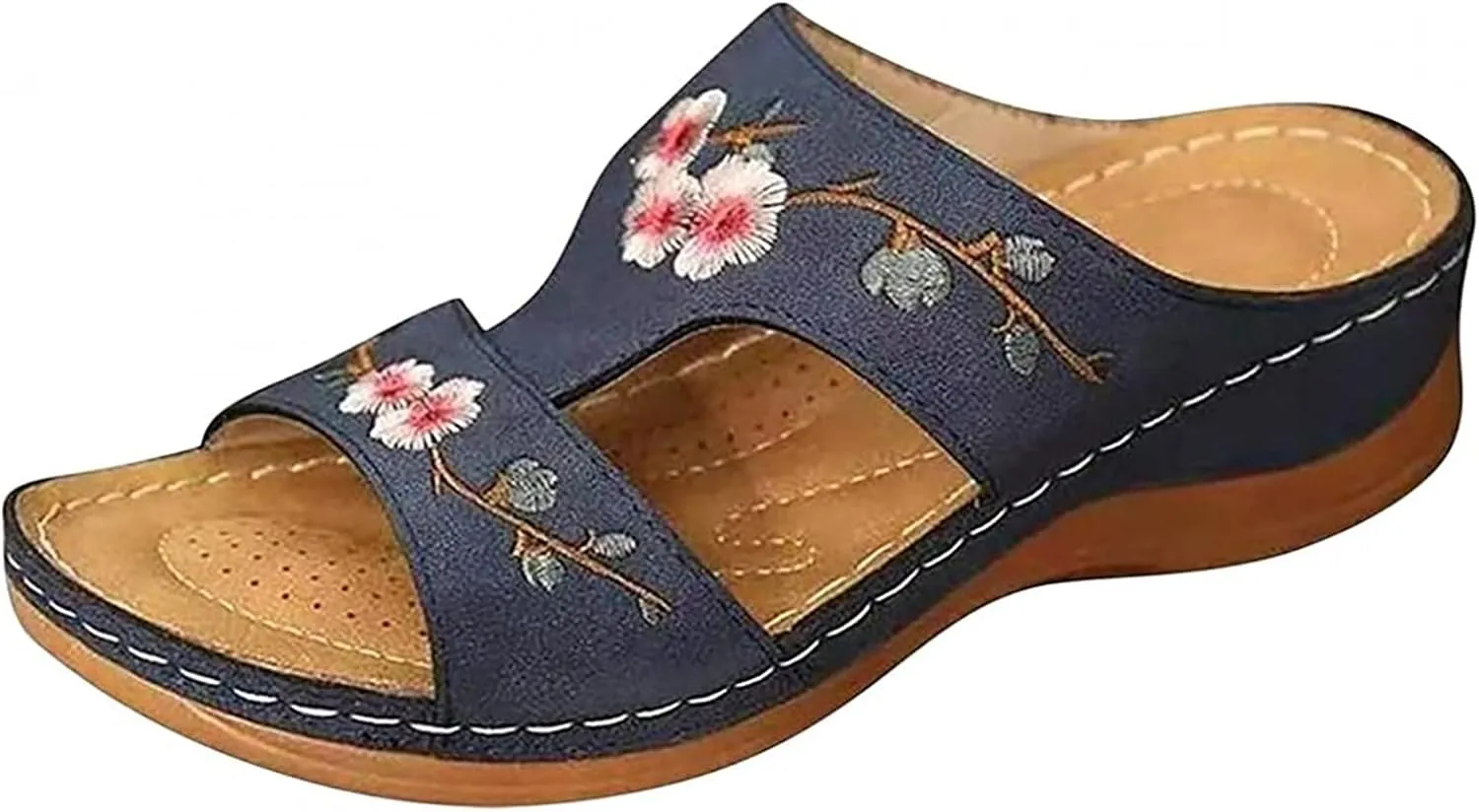 Lausiuoe Orthopedic Sandals For Women Elegant Casual Dressy Summer Slippers Beach Orthotic Flip Flops With Arch Support