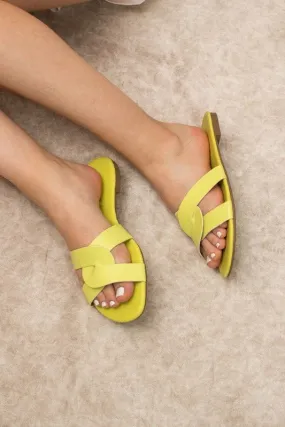 Light Yellow Fashion Summer Flats