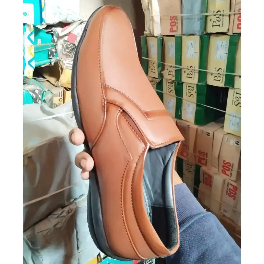 Loafers Tan Formal Synthetic Slip-on Leather Loafer