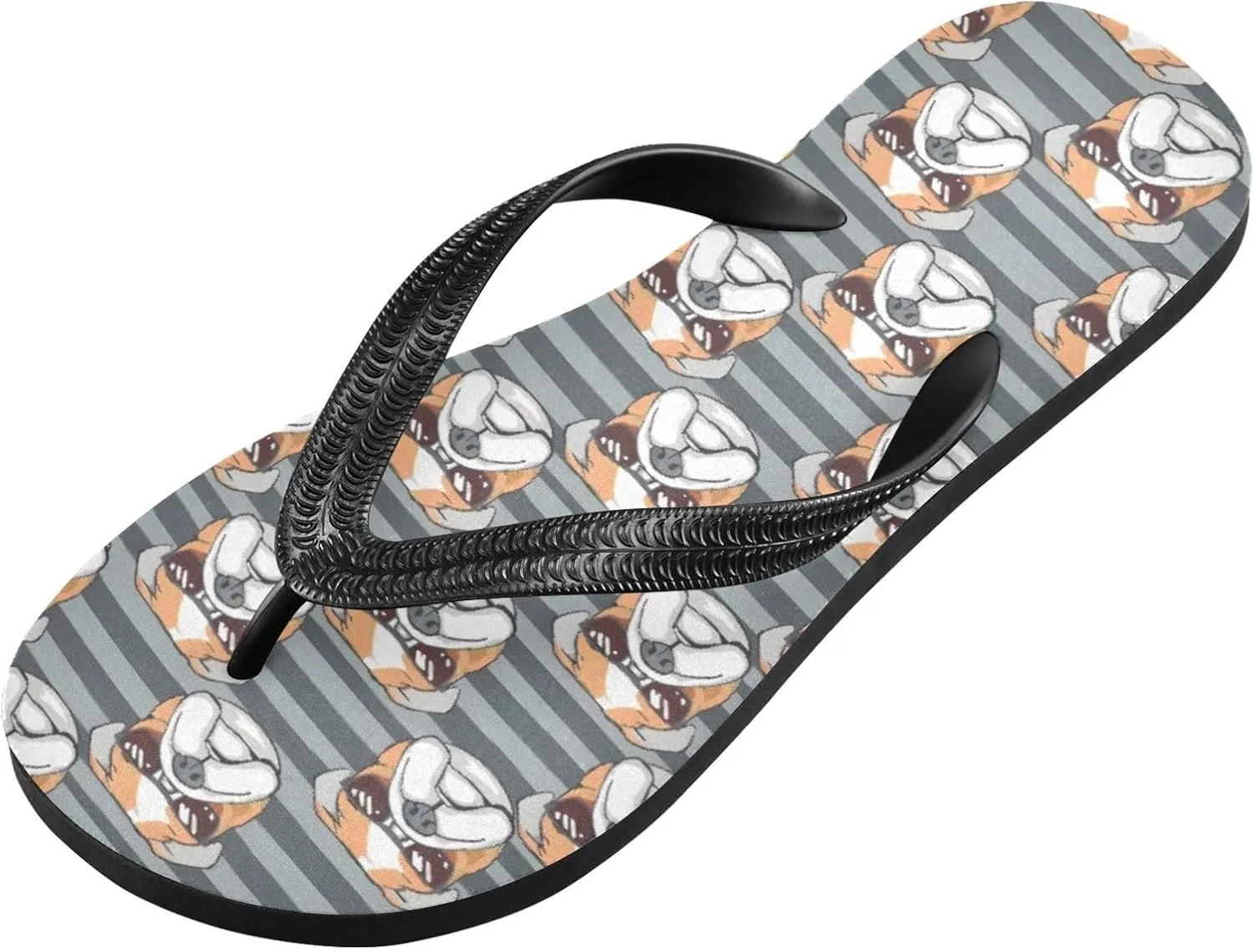 MNSRUU Flip Flops for Women Men Panda Rainbow Flip Flops Womens Slides Men Sandals Shower Slippers Summer Non-Slip Flipflops for Swim Beach Bathroom, XS