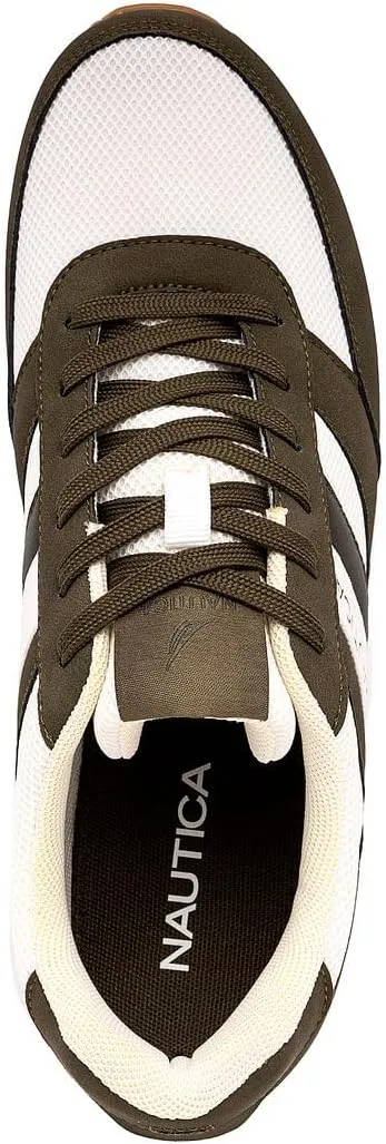 Nautica Men's Lace-Up Sneakers  Casual, Stylish, and Comfortable for Walking