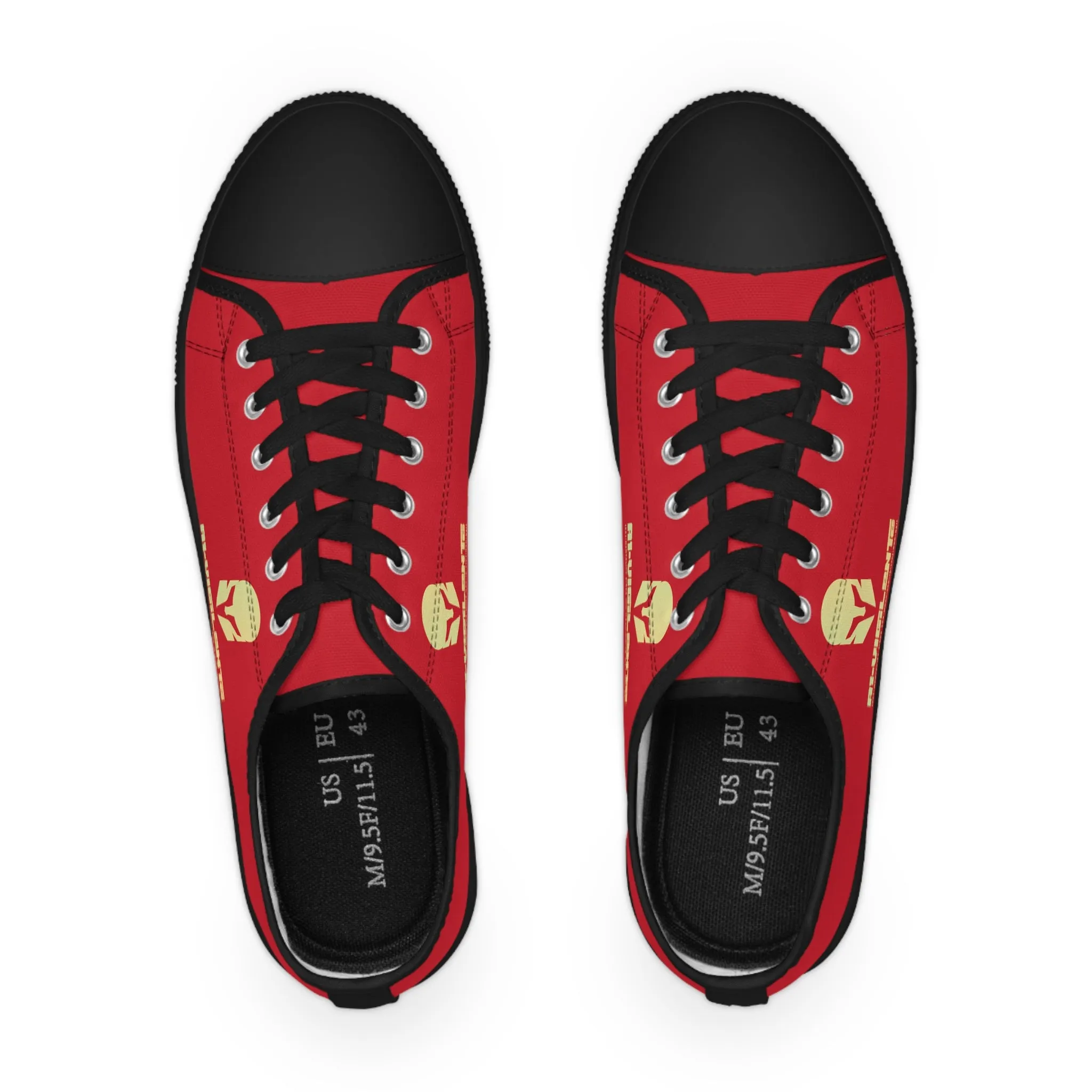 Red A1-Vigilante  Men's Low Top Sneakers