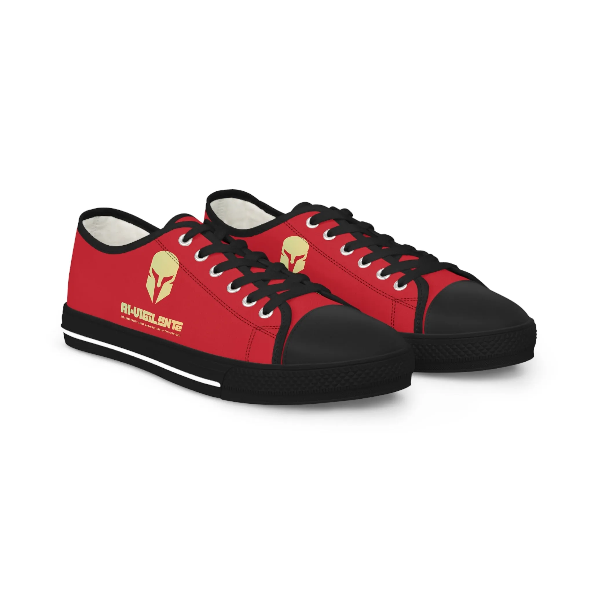 Red A1-Vigilante  Men's Low Top Sneakers