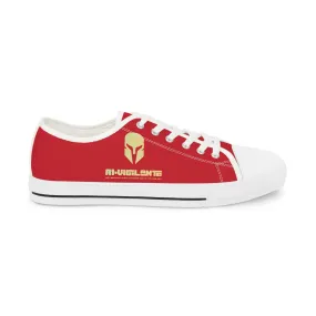 Red A1-Vigilante  Men's Low Top Sneakers