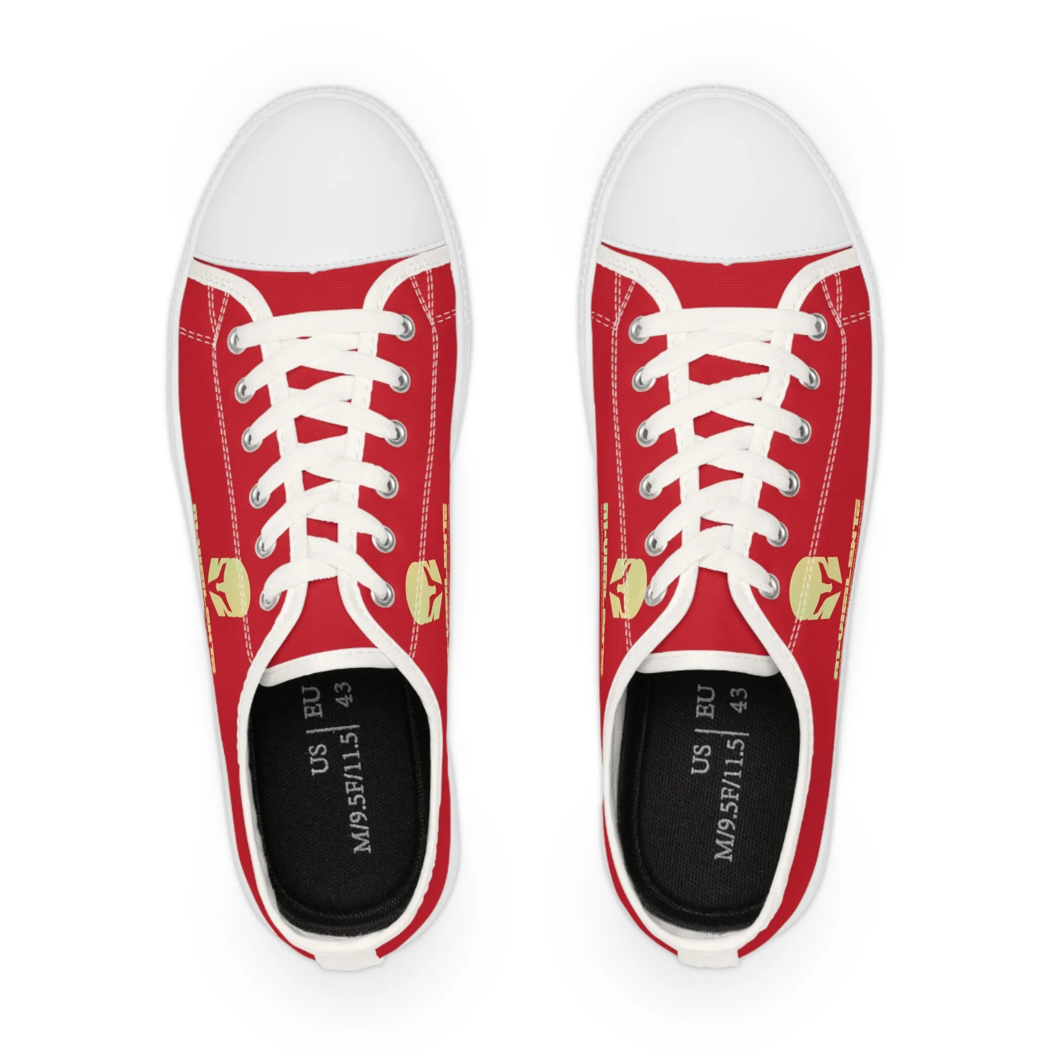 Red A1-Vigilante  Men's Low Top Sneakers