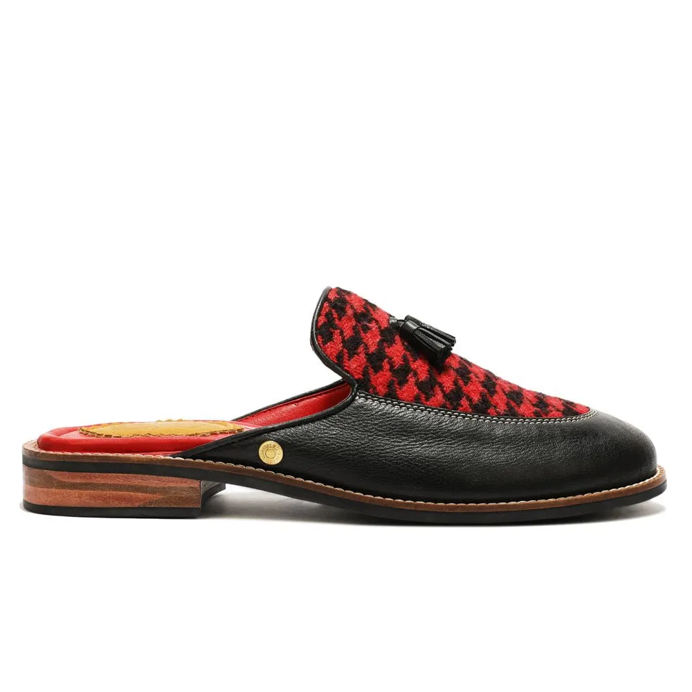Red Houndstoth_  Mules_ Women (discontinued)