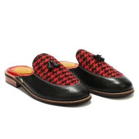 Red Houndstoth_  Mules_ Women (discontinued)