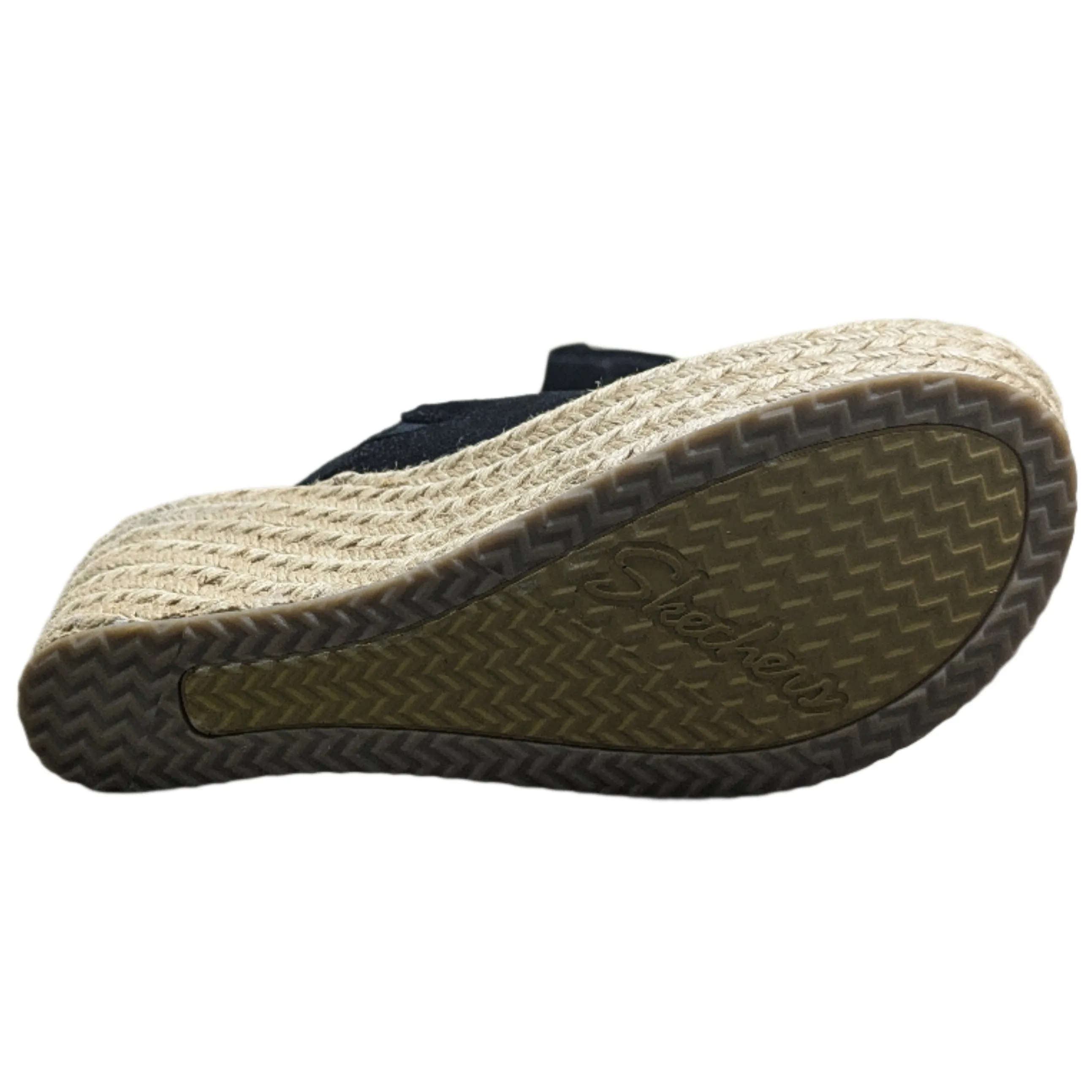Skechers Brit Wedge Heel Sandals with Back Strap Size: UK 6 / EU 39 / US 9