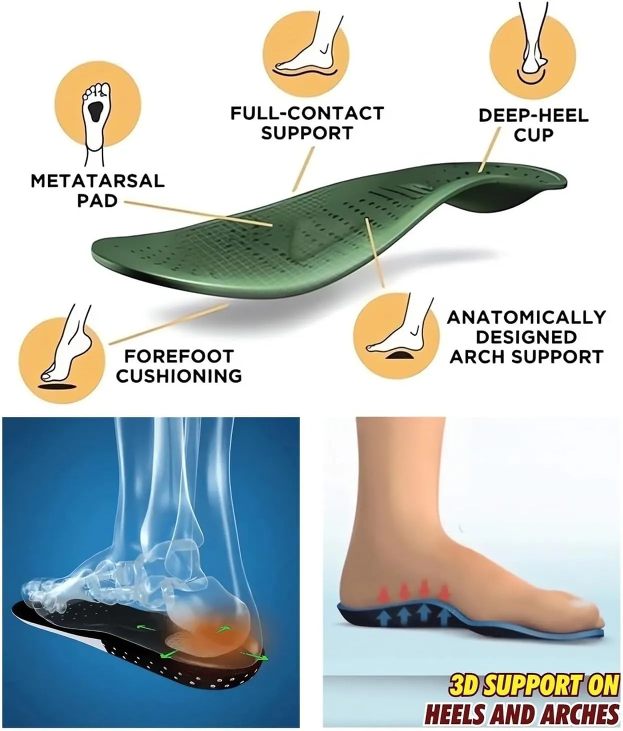 Soft & Stylish Wedge Sandals, Leather Orthopedic Walking Platform Sandals, Women Summer Sandals with Arch Support(Black,36)