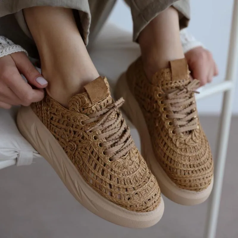 Straw Breathable Sneakers