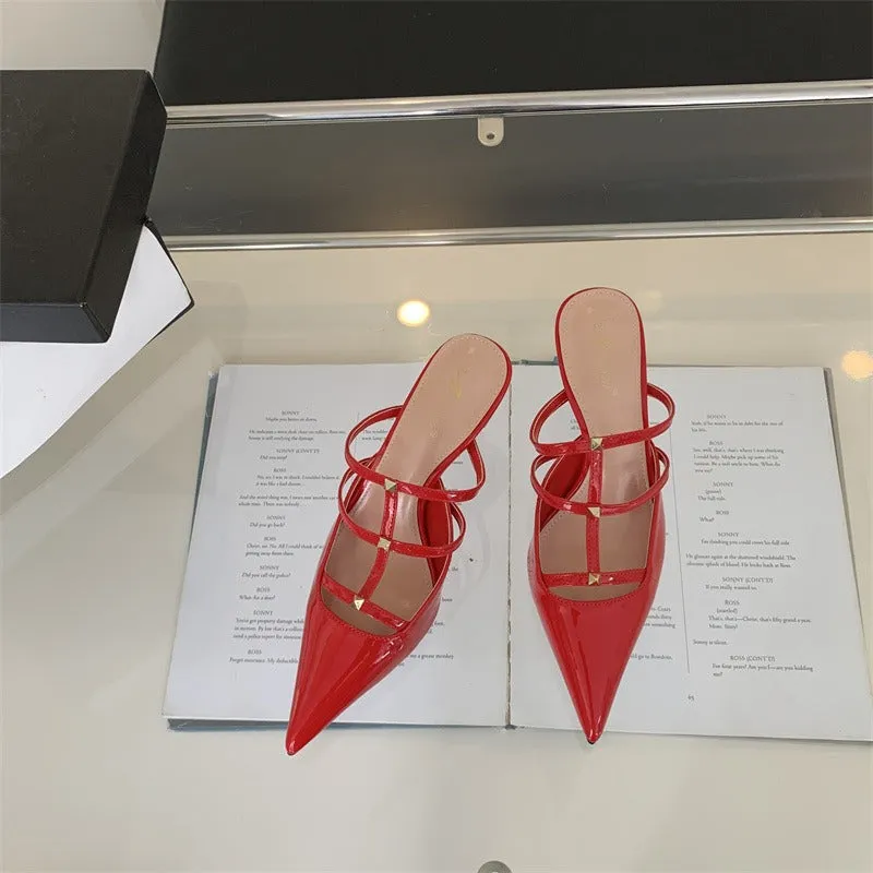 Stylish Roman Sandals Stiletto Open Heel