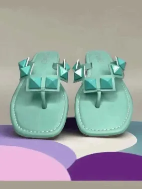 Teal Stud Flats