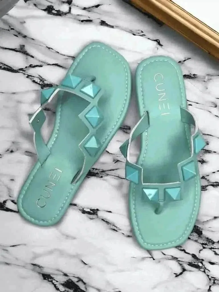 Teal Stud Flats