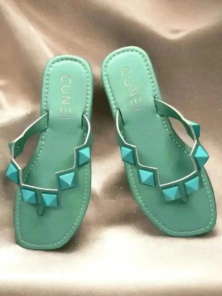 Teal Stud Flats