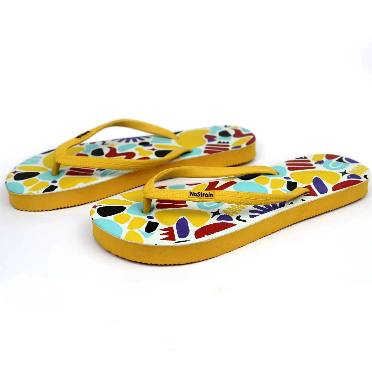 TwistedGeo Yellow Flip-Flops Women