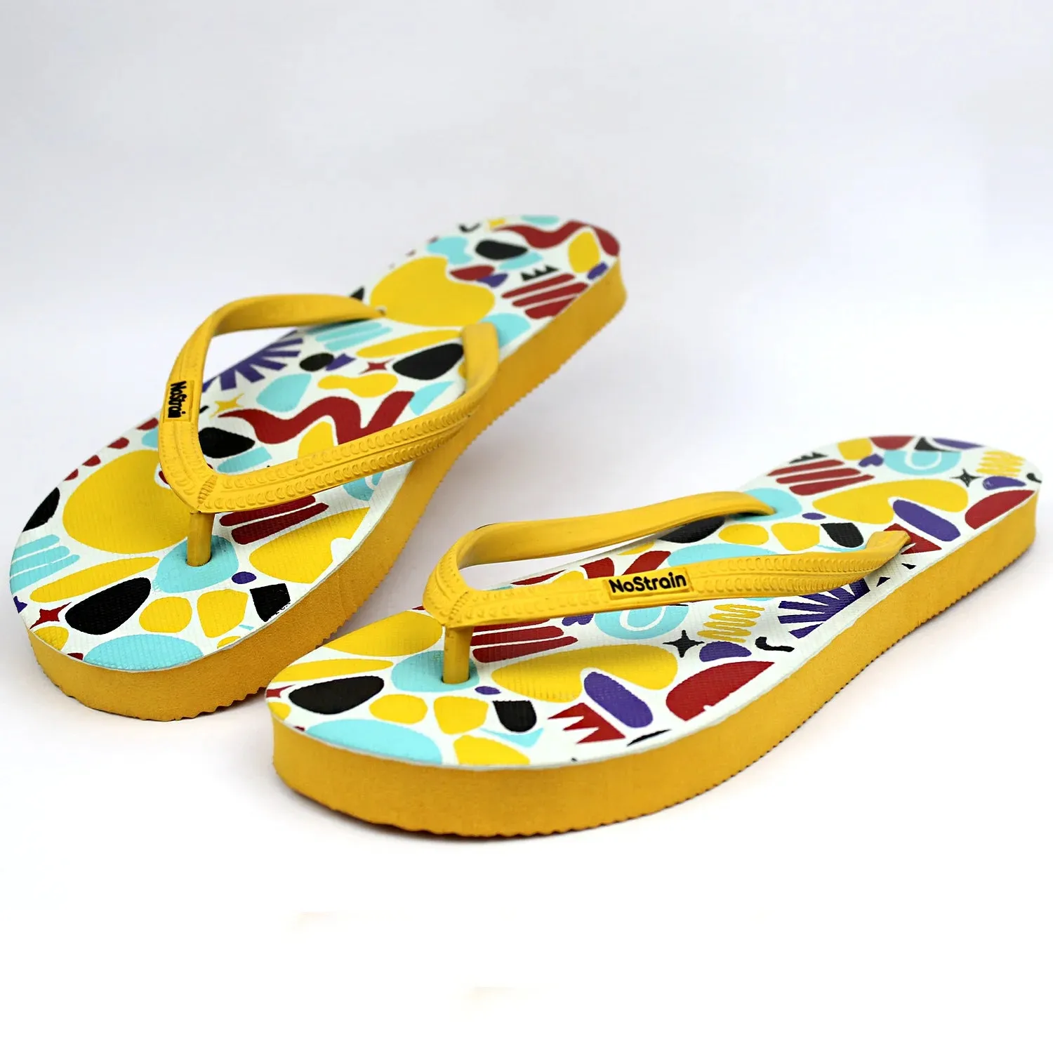 TwistedGeo Yellow Flip-Flops Women