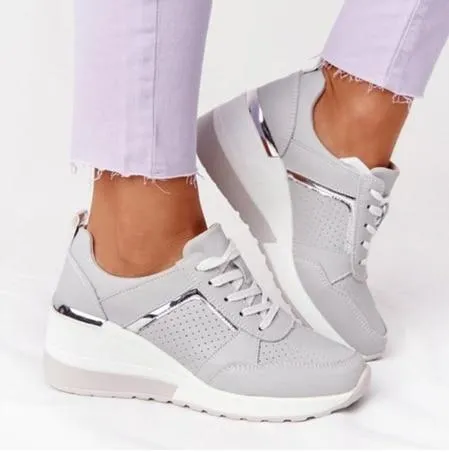 Women Comfortable Wedge Sneakers