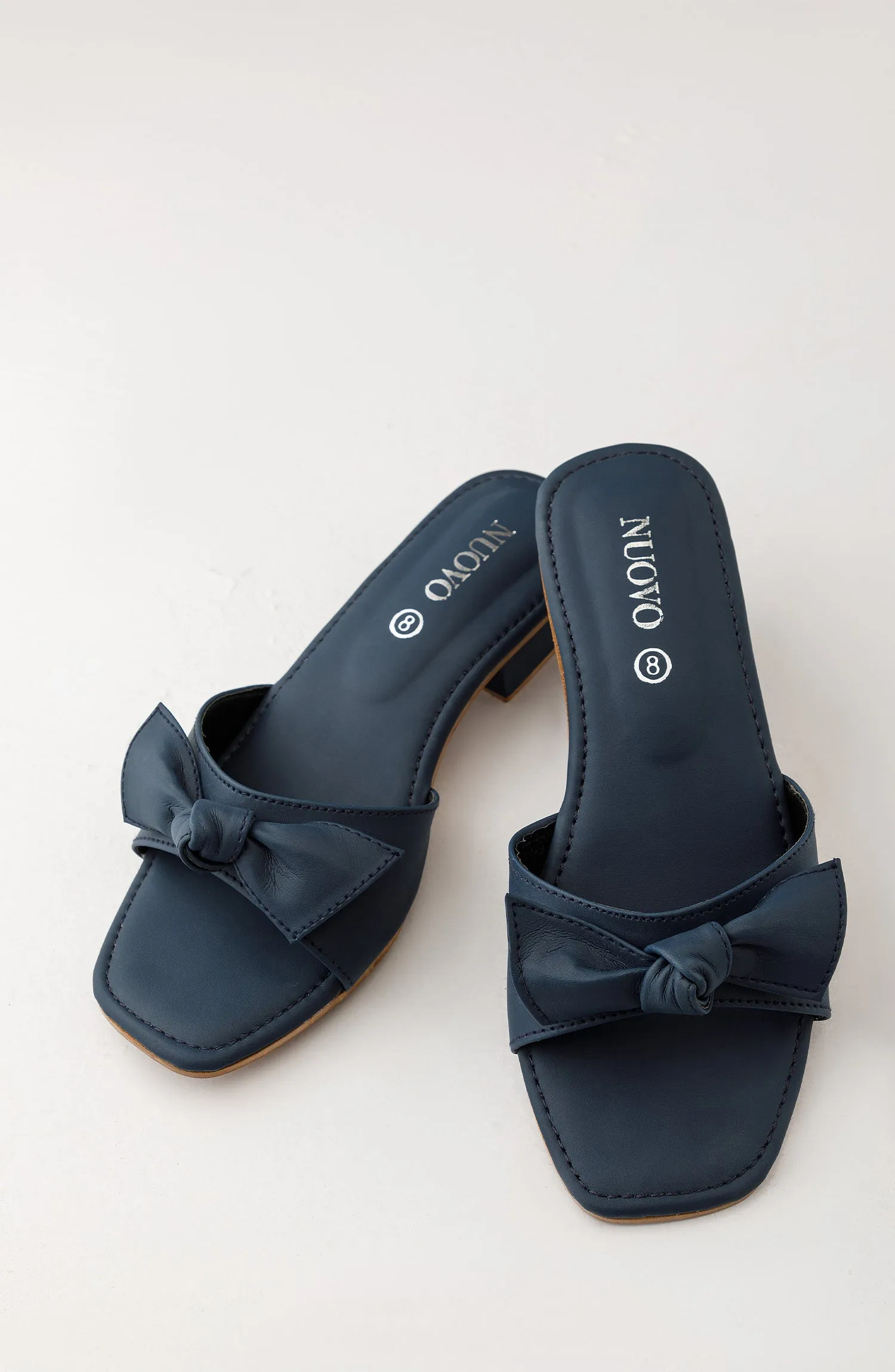 Women Slippers -  Heeled Sandals - NAVY BLUE (WAFH23W-1002 NAVY)
