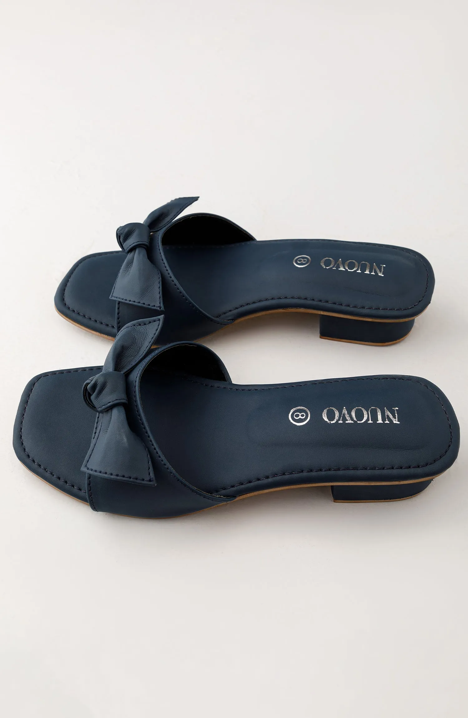 Women Slippers -  Heeled Sandals - NAVY BLUE (WAFH23W-1002 NAVY)