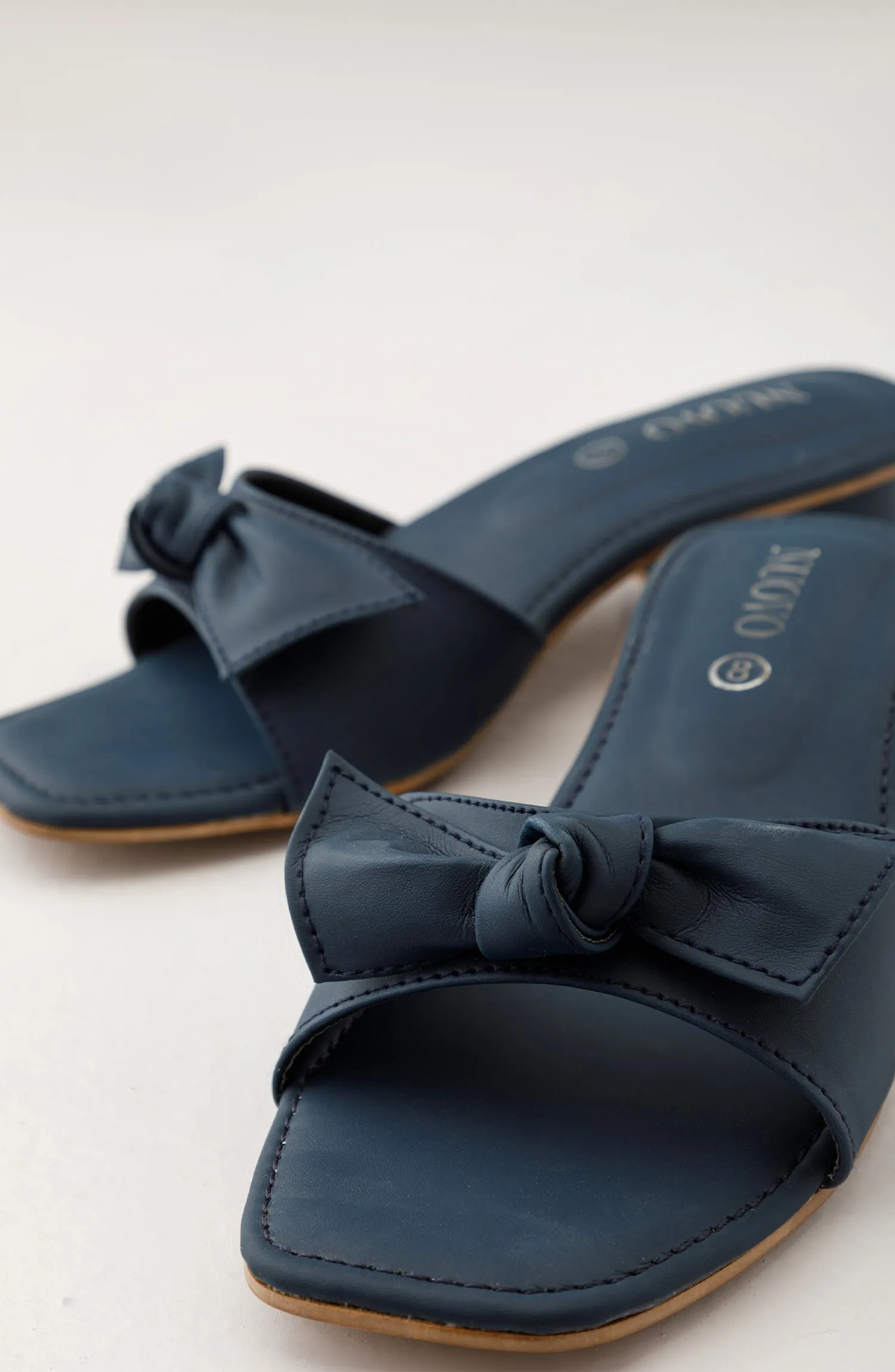 Women Slippers -  Heeled Sandals - NAVY BLUE (WAFH23W-1002 NAVY)