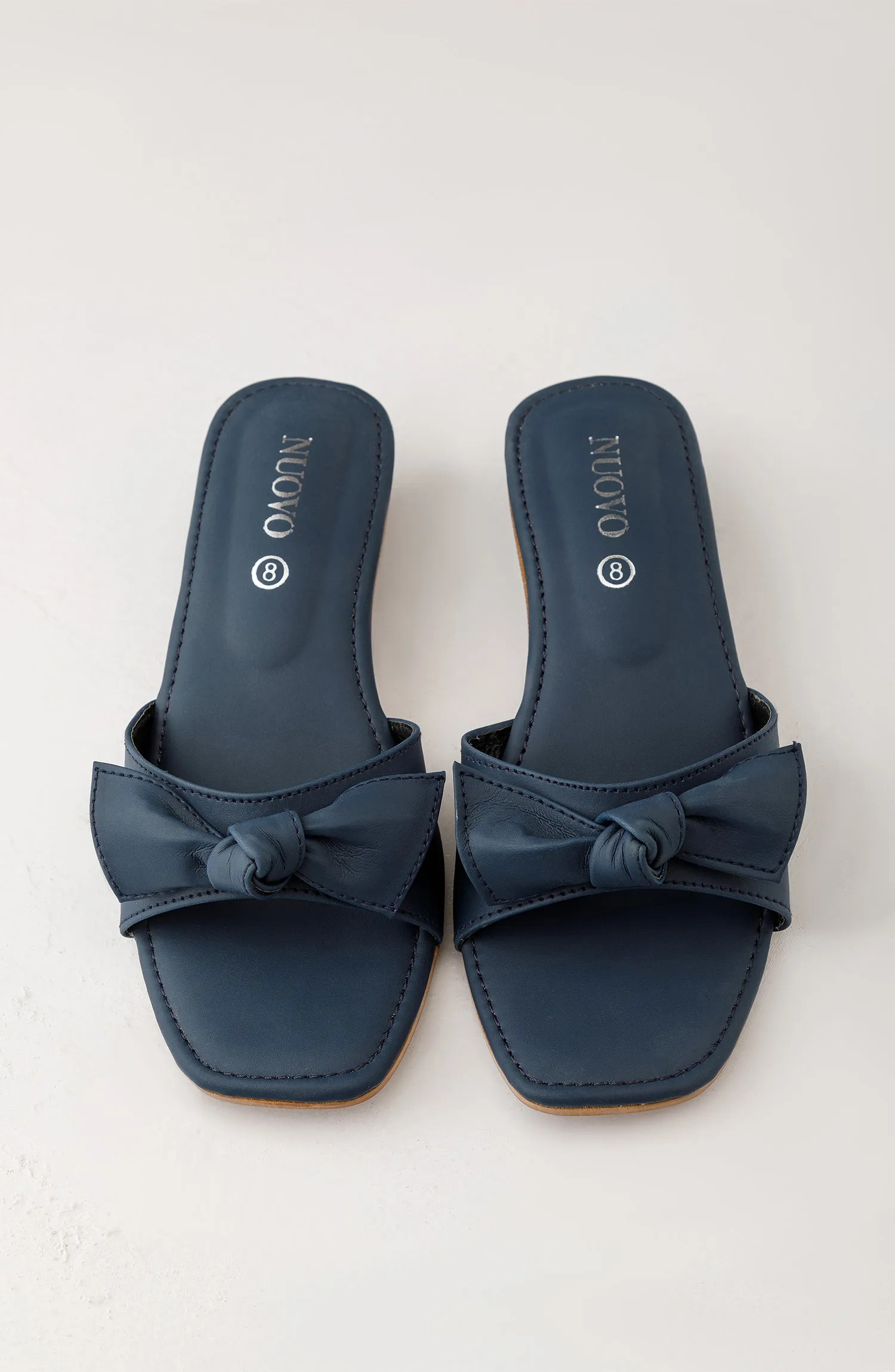 Women Slippers -  Heeled Sandals - NAVY BLUE (WAFH23W-1002 NAVY)