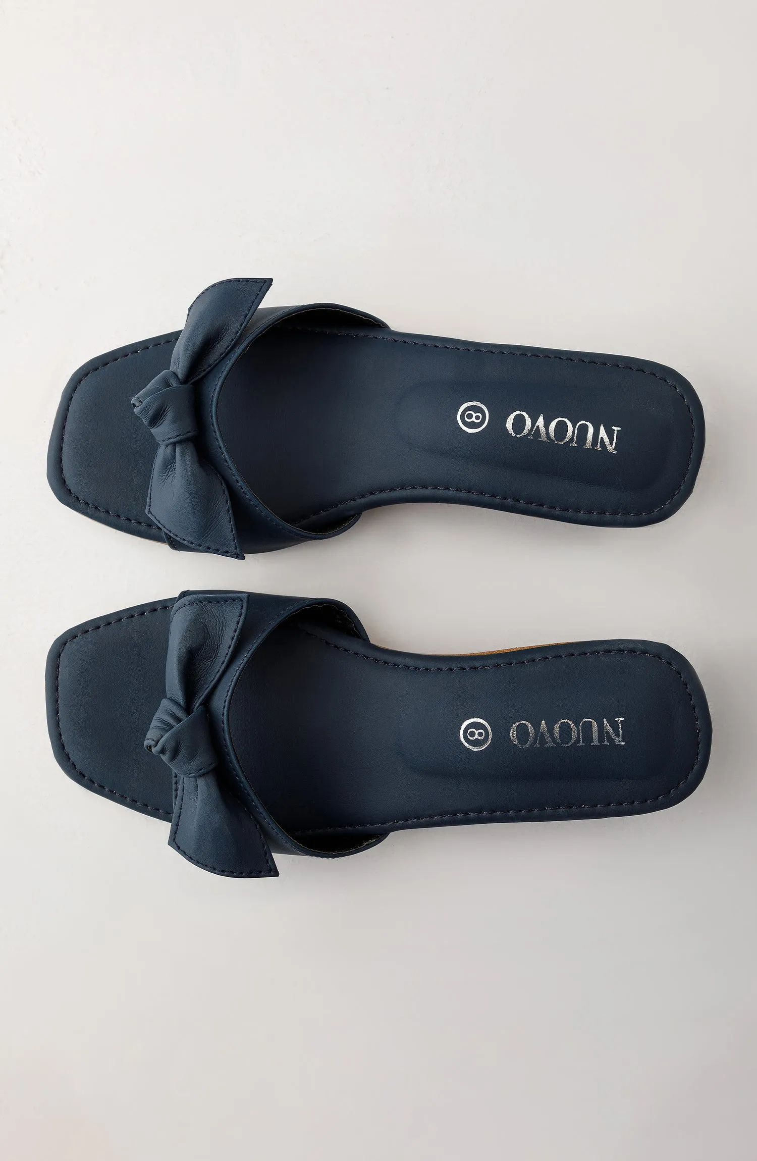 Women Slippers -  Heeled Sandals - NAVY BLUE (WAFH23W-1002 NAVY)