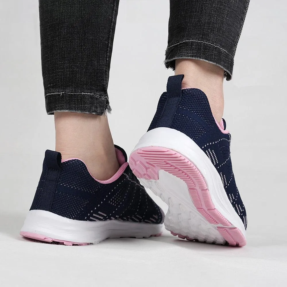 Women's Lace-Up Running Shoes | Breathable Mesh, Flat Heel