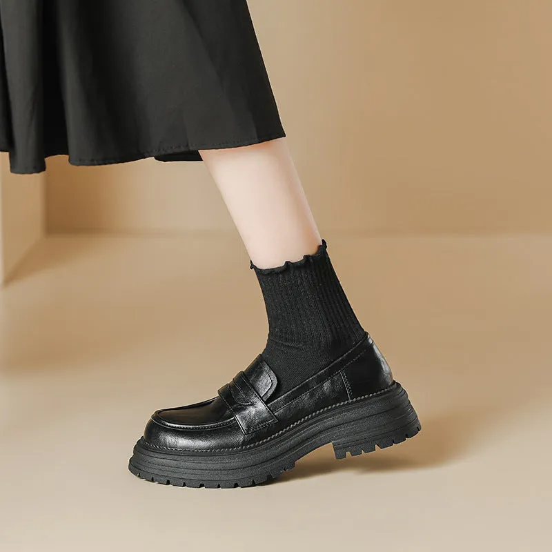 Women's Platform Non Slip Casual Loafers