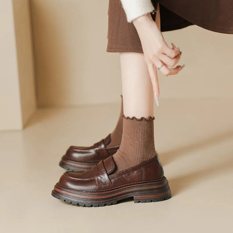 Women's Platform Non Slip Casual Loafers